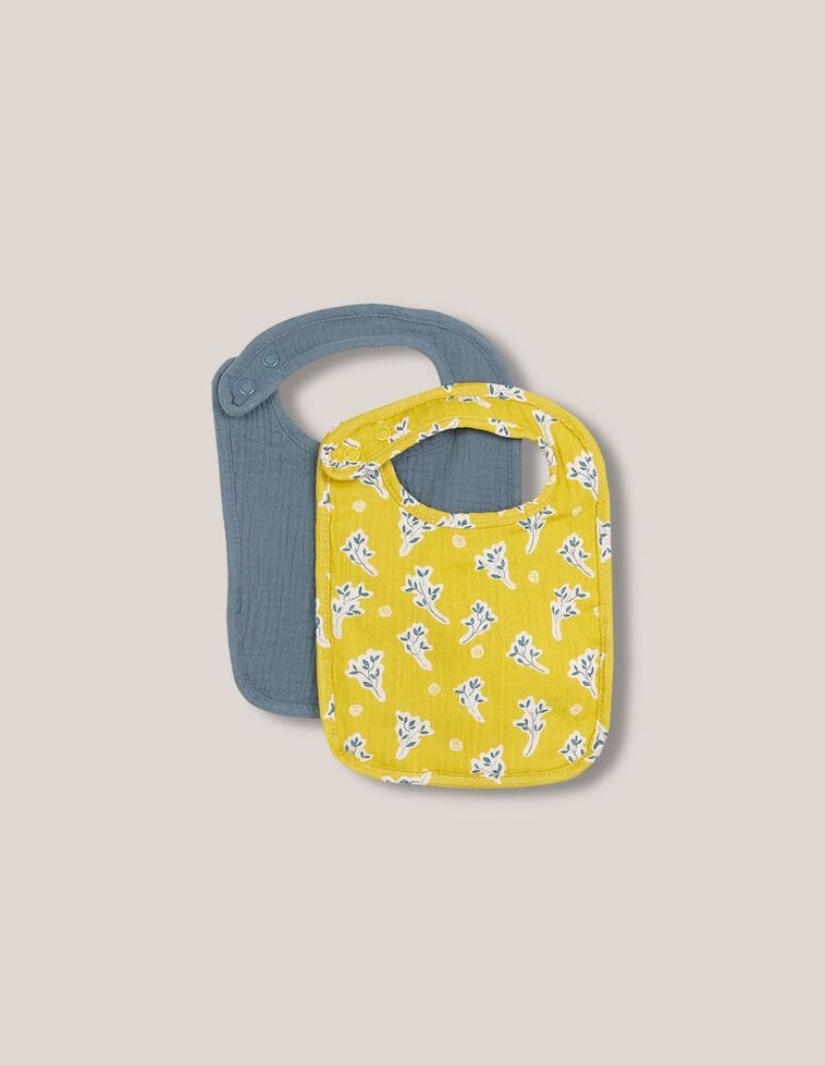 Pack de babetes combinados amarelo