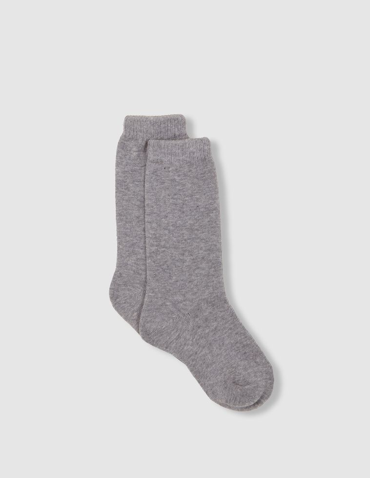 Meias lisas cinza