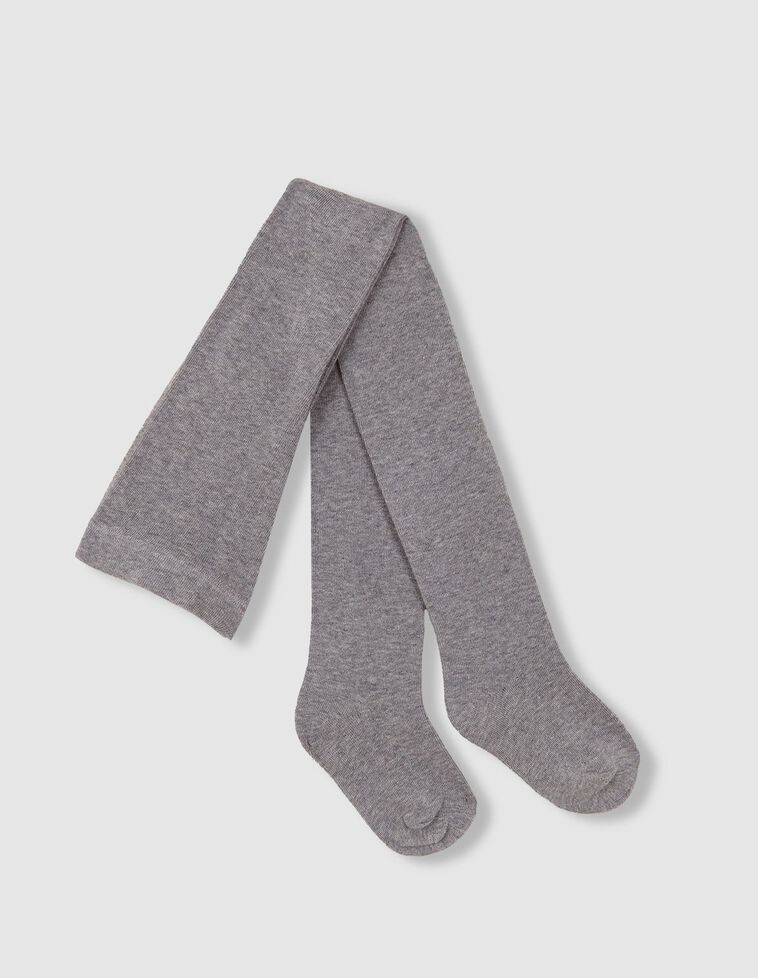 Collants básicos lisos cinza