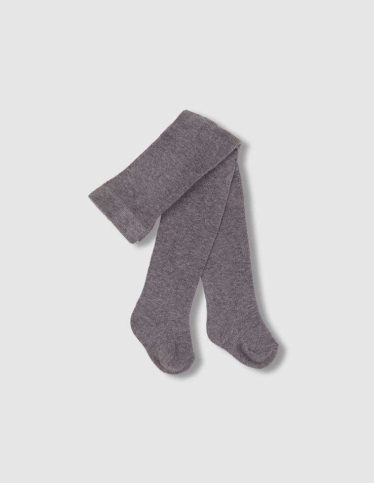 Collants básicos lisos cinza