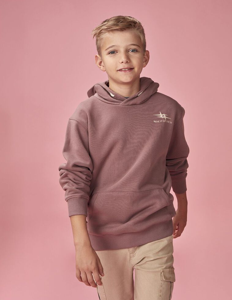 Sweatshirt com estampa musical roxo