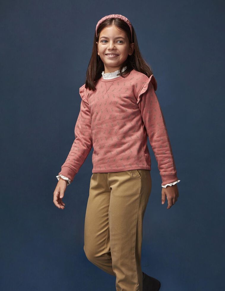 Sweatshirt estampado vermelho