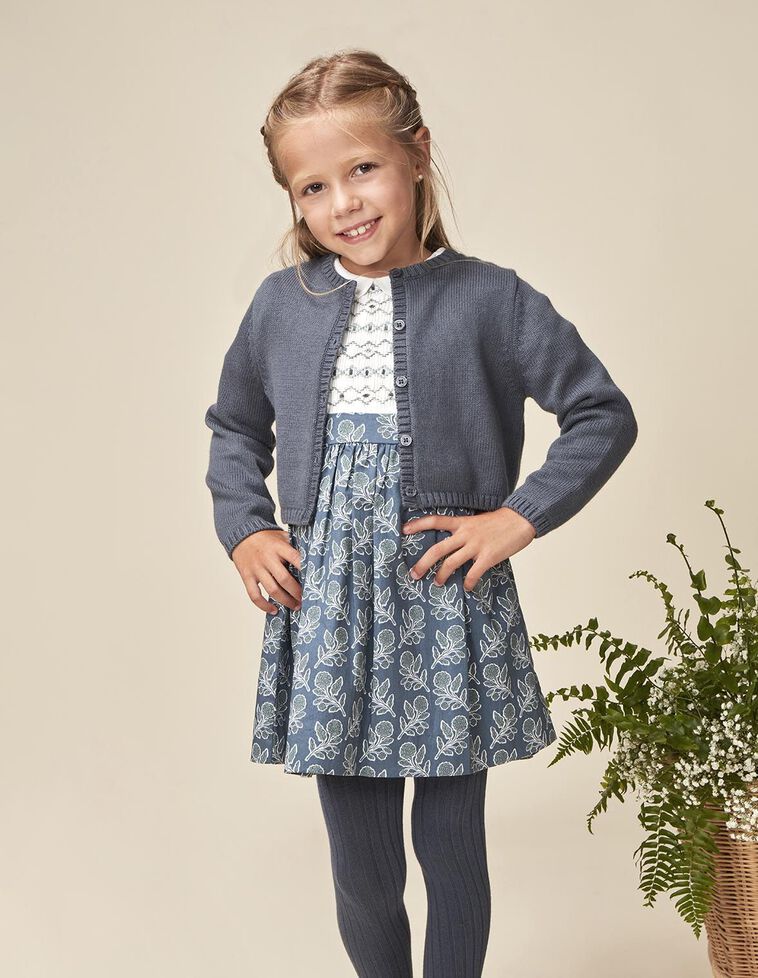 Casaco básico azul claro