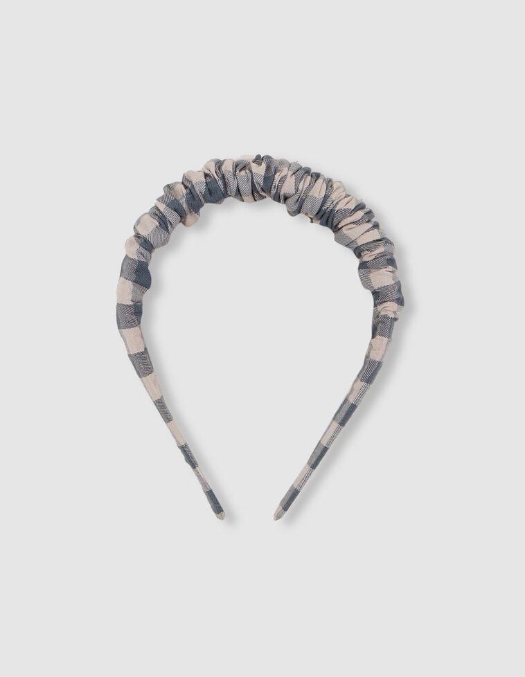 Diadema xadrez verde