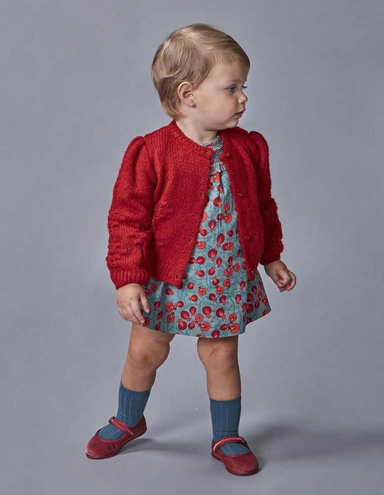 Casaco bordado vermelho