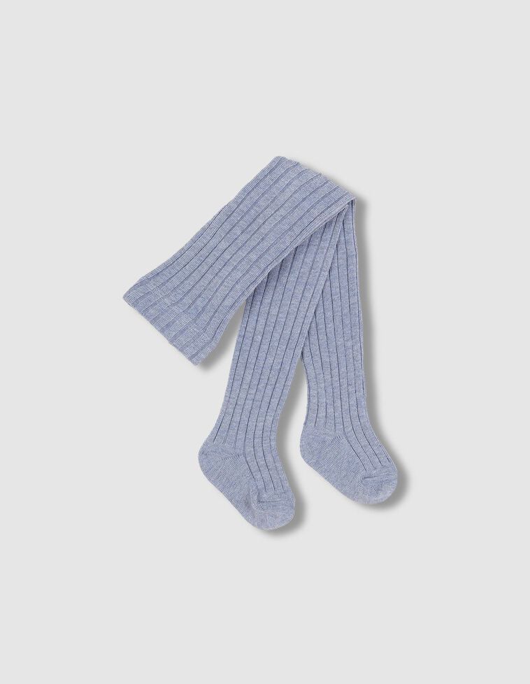 Collants canelados azuis