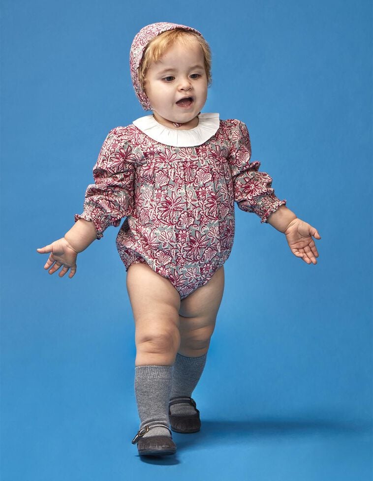 Macacão flor indiana verde escuro